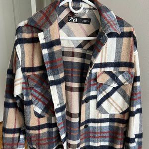 Zara Plaid Shacket